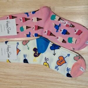 Ice Cream & Heart Happy Socks Bundle